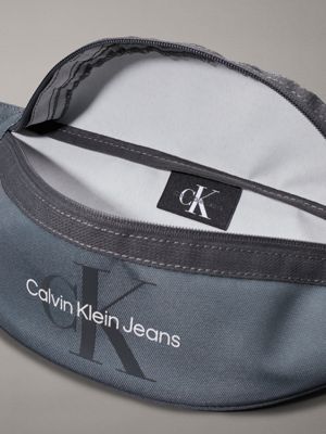 endless grey logo bum bag for men calvin klein jeans