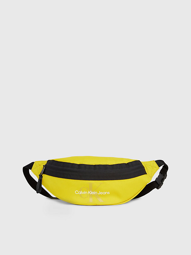 yellow logo bum bag for men calvin klein jeans