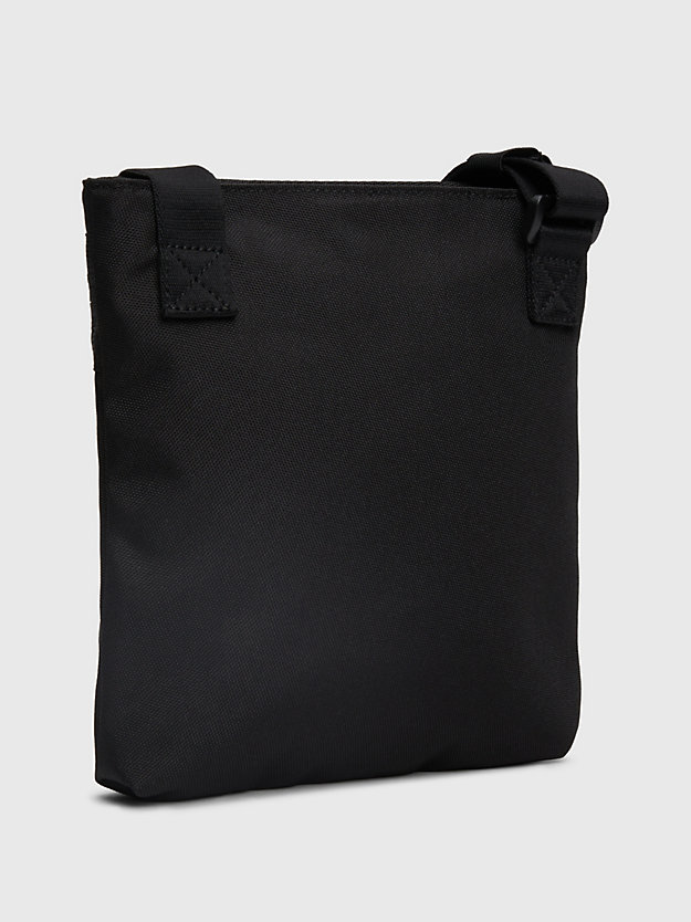 black flat logo crossbody bag for men calvin klein jeans
