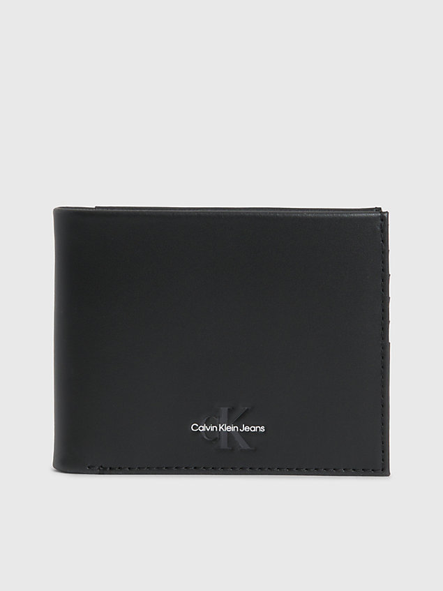  leather trifold wallet for men calvin klein jeans