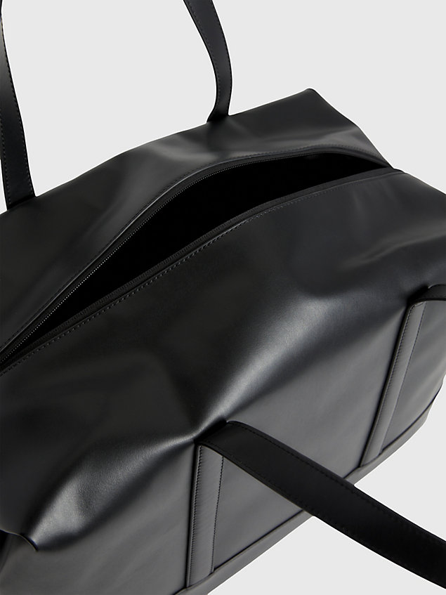 black kwadratowa torba sportowa z logo dla mężczyźni - calvin klein jeans