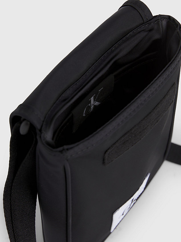 black crossbody phone bag for men calvin klein jeans