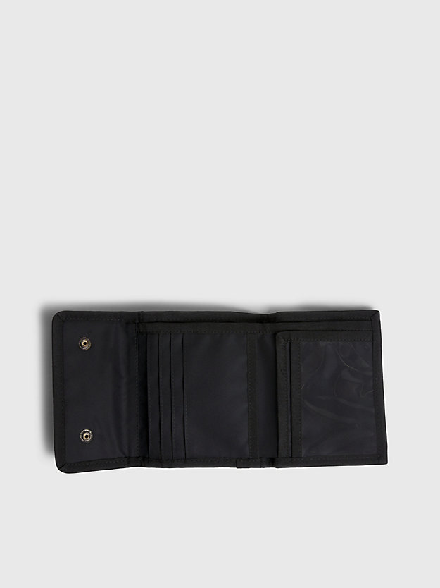 black trifold wallet for men calvin klein jeans