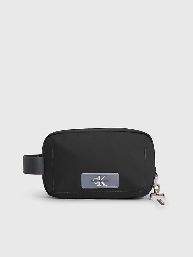 black coated pouch for men calvin klein jeans