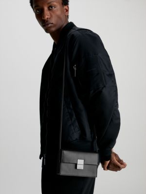 ck black crossbody-handytasche für herren - calvin klein