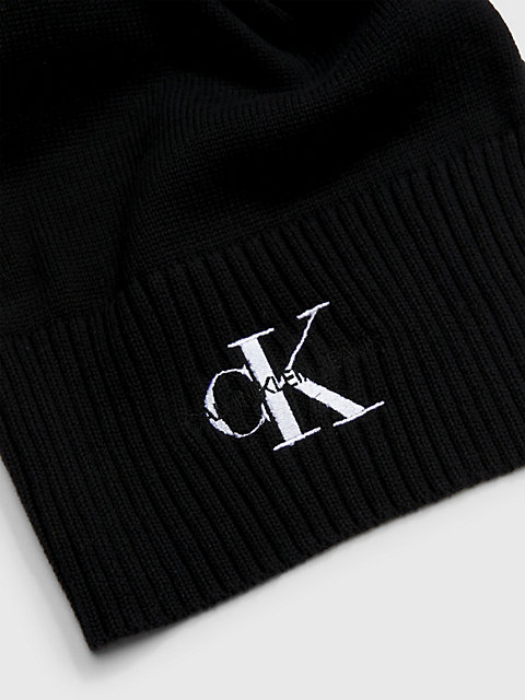 black beanie and scarf gift set for men calvin klein jeans