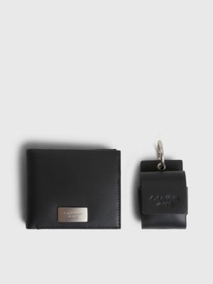 Coffret cadeau portefeuille en cuir et étui pour AidPods Calvin Klein®