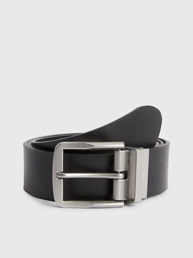 black reversible leather belt for men calvin klein jeans