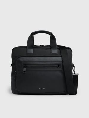 Calvin klein leather laptop on sale bag