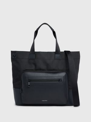 Mens black tote bag sale