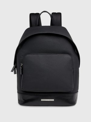 Calvin klein mens store leather backpack