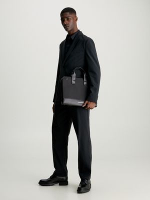 Calvin Klein Modern Bar Slim Laptop Bag - Laptop Bags 