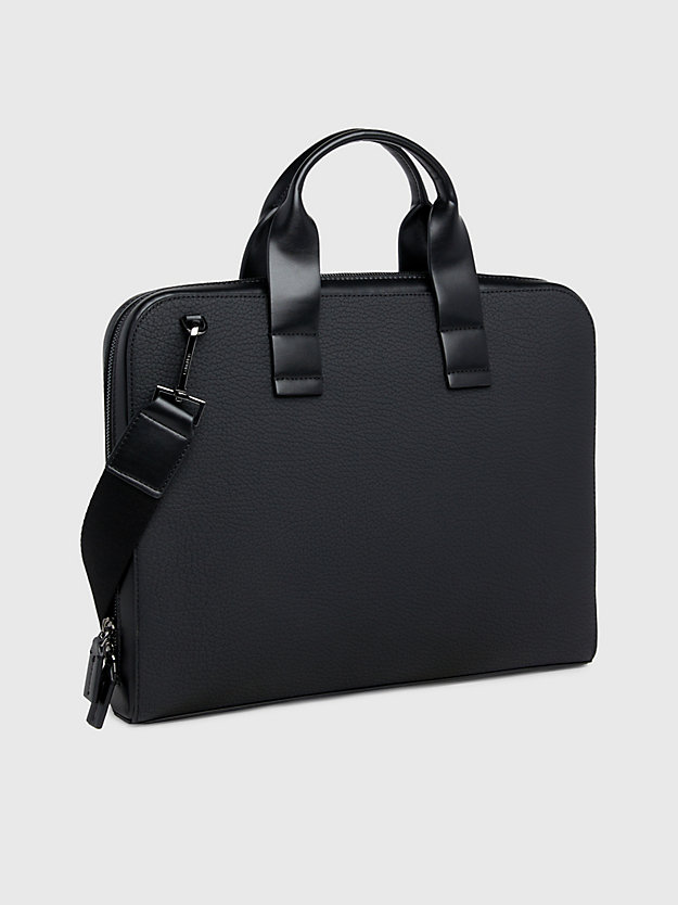 ck black slim laptop bag for men calvin klein