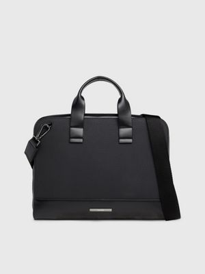 Sacoche Plate Noire Calvin Klein Maroquinerie - Pochette & Sacoche