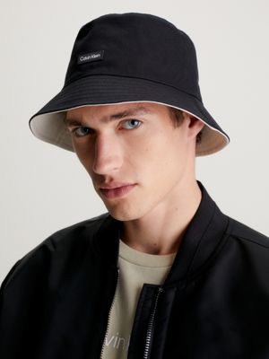 Calvin Klein Reversible Bucket Hat - One Size - Black - Men
