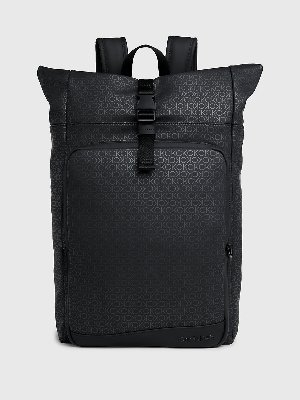 BLACK UV MONO Logo Roll-Top Backpack undefined Men Calvin Klein