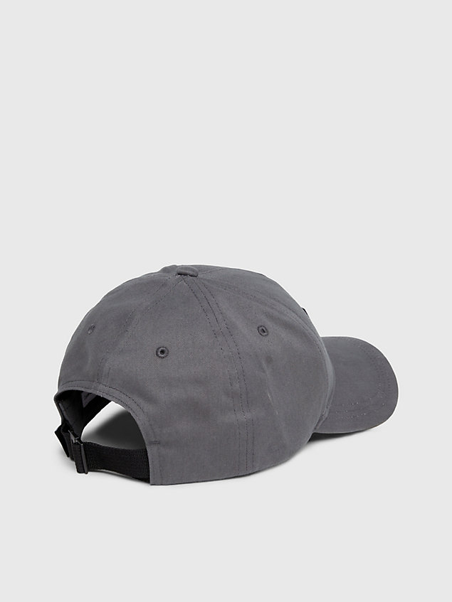 grey twillowa czapka z daszkiem dla mężczyźni - calvin klein jeans