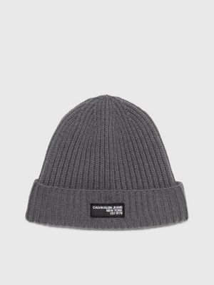 Calvin klein white store beanie