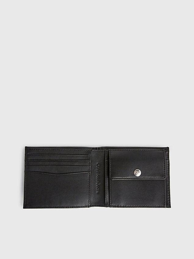 portafoglio rfid con portamonete in pelle black da uomo calvin klein jeans