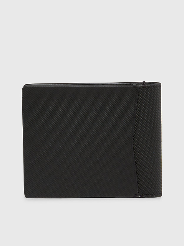 cartera de piel con compartimento para billetes black de hombre calvin klein jeans