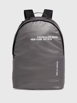 Calvin klein backpack deals grey