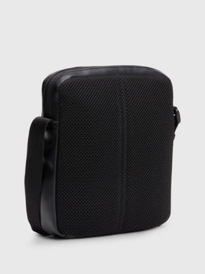 black logo reporter bag for men calvin klein jeans