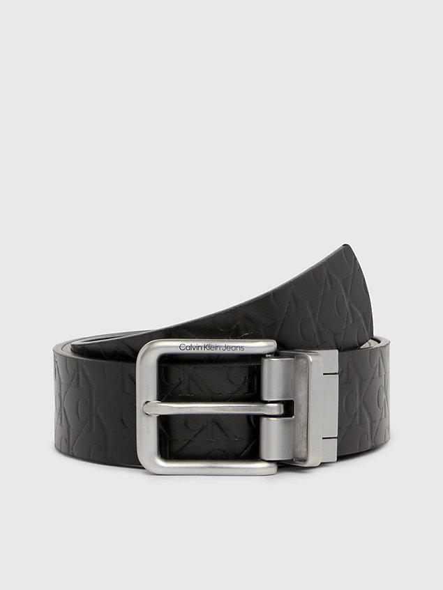 boîte cadeau avec ceinture réversible en cuir black pour hommes calvin klein jeans