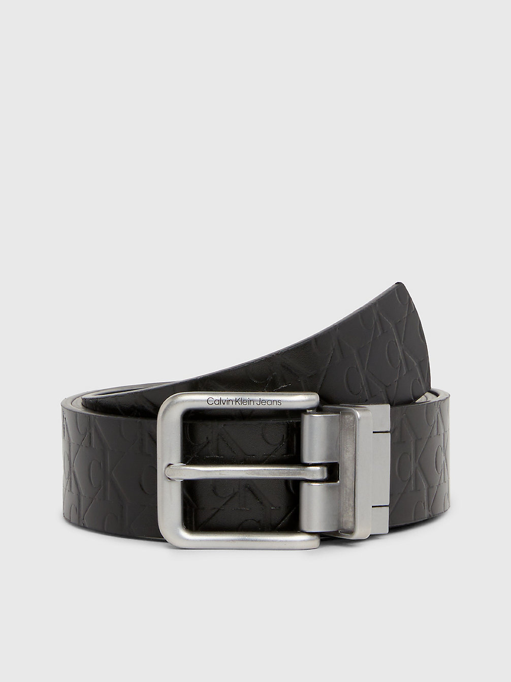 BLACK/BLACK ALLOVER PRINT Reversible Leather Belt Gift Pack undefined men Calvin Klein