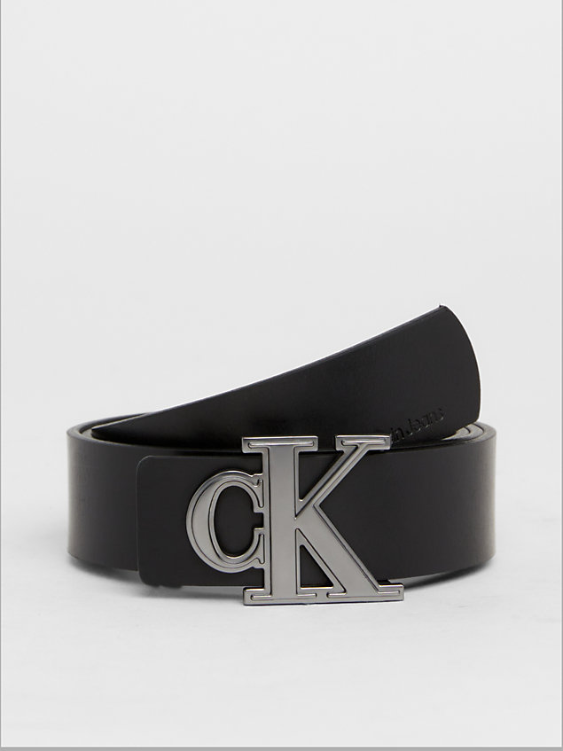 boîte cadeau avec ceinture en cuir black pour hommes calvin klein jeans
