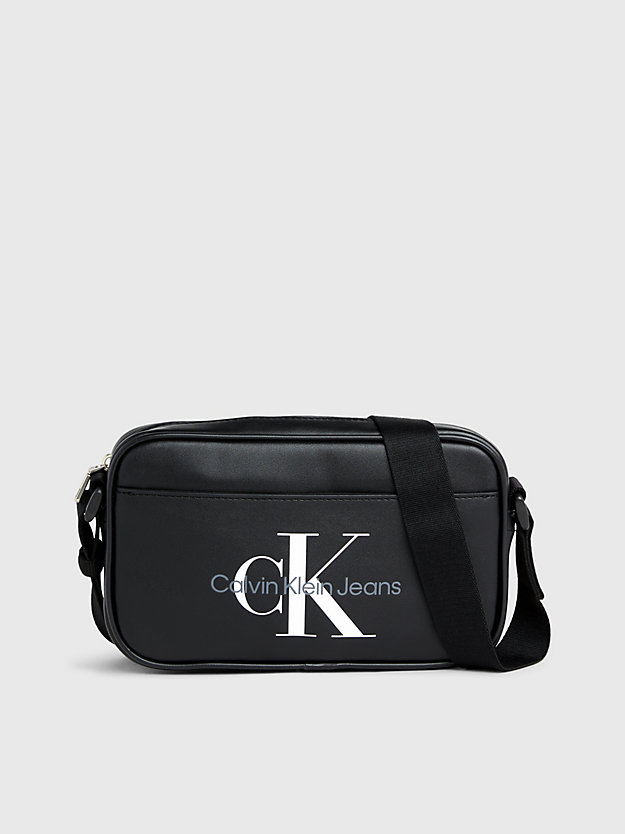 black convertible logo crossbody bag for men calvin klein jeans