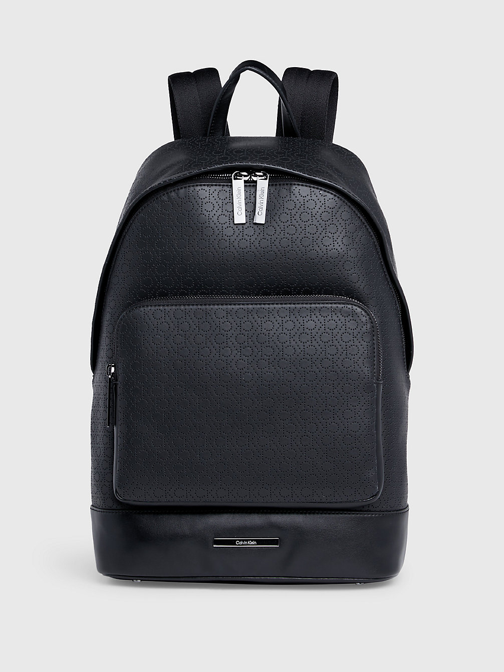 CK MONO PERF BLACK Logo Round Backpack undefined Men Calvin Klein