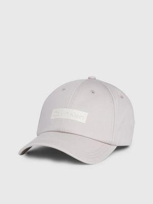 Calvin Klein - Casquette en coton avec grand logo - Beige - BEIGE