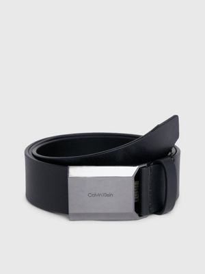 Calvin klein clearance leather plaque belt