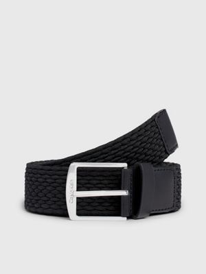 Calvin Klein Jeans must loop belt 30mm Noir - Accessoires textile