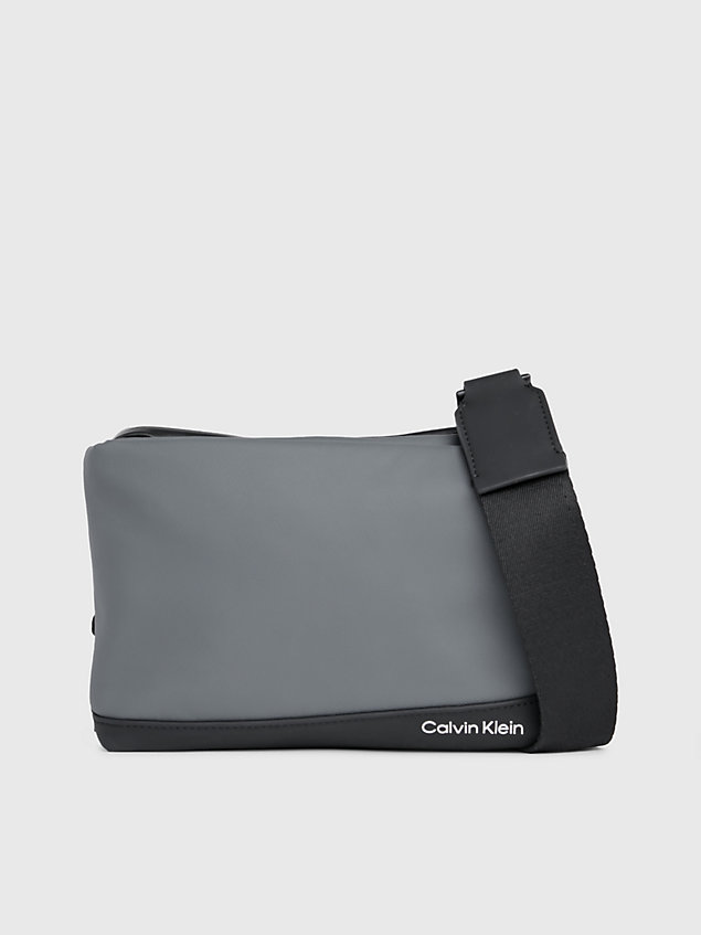 grey convertible crossbody bag for men calvin klein