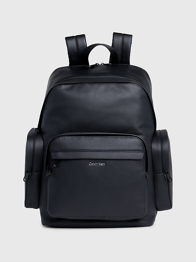 black utility backpack for men calvin klein