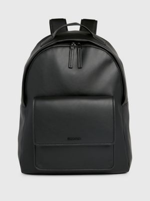 Calvin klein deals leather backpack