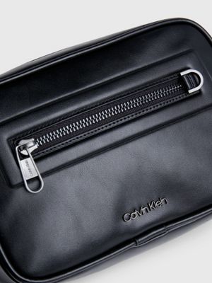 ck black smooth crossbody bag for men calvin klein