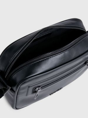 ck black smooth crossbody bag for men calvin klein