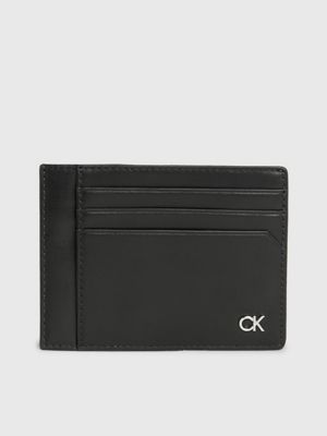 Calvin Klein Portafoglio piccolo da uomo Ck Digonal Trifold 6Cc W/Coin  K50K510606 Nero