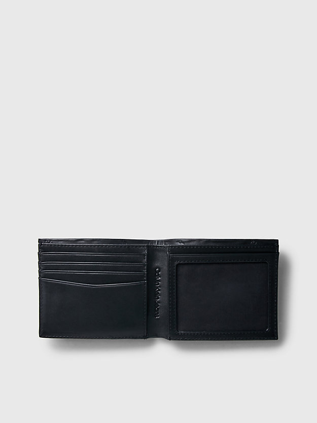 allover print leather logo rfid slimfold wallet for men calvin klein jeans