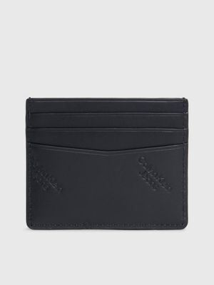 Calvin klein leather card holder new arrivals