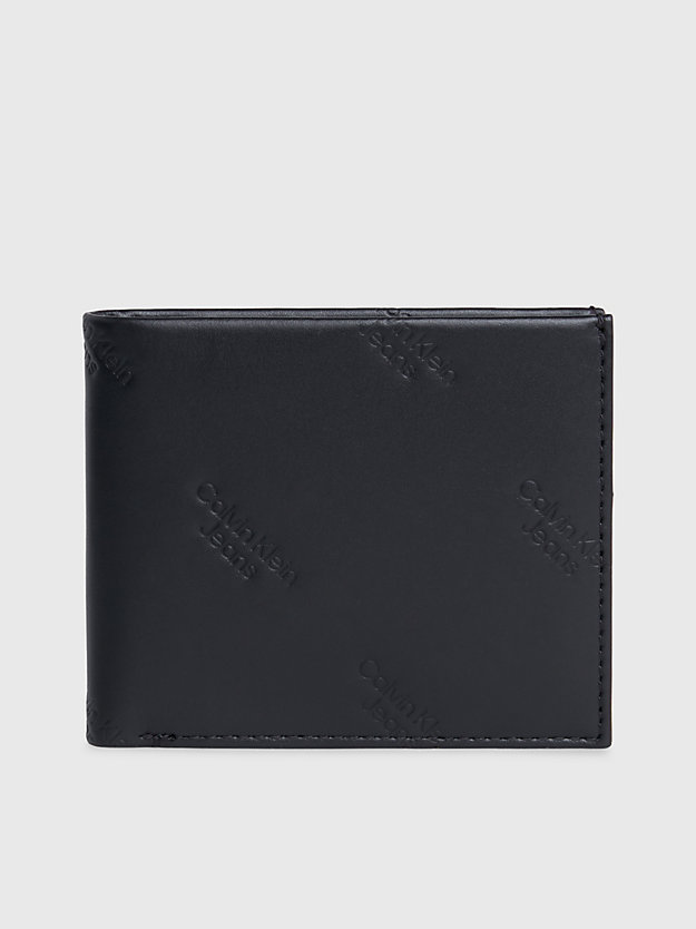 allover print leather logo rfid billfold wallet for men calvin klein jeans