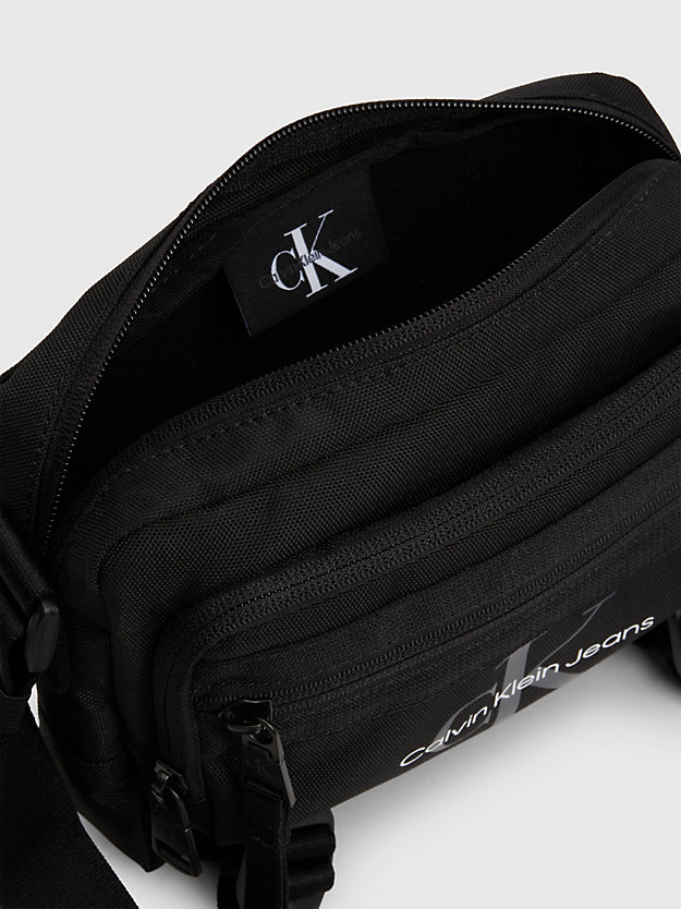 black logo crossbody bag for men calvin klein jeans