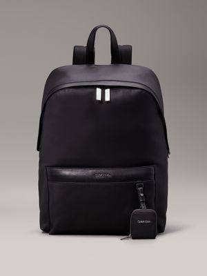 Black backpack calvin klein hotsell