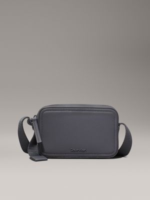 grey small crossbody bag for men calvin klein