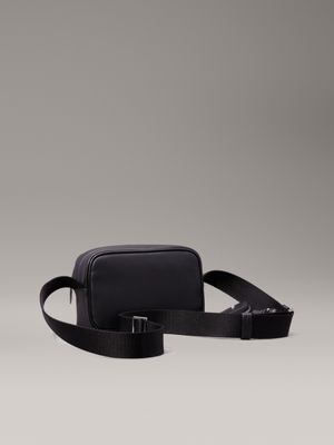 ck black twill crossbody bag for men calvin klein