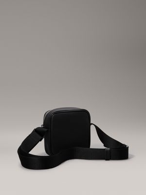 ck black twill crossbody reporter bag for men calvin klein