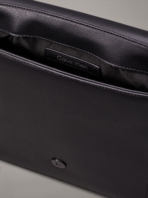 ck black pebble large reporter bag for men calvin klein