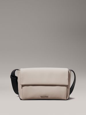 beige crossbody bag for men calvin klein